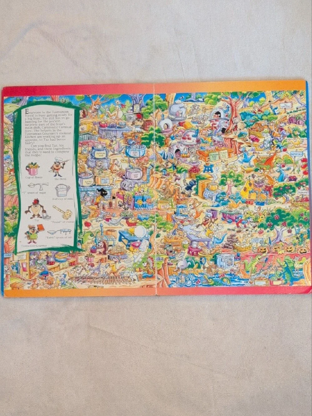 Warner Bros Taz Hide & Seek Activity Book Bundle Looney Tunes Look & Find